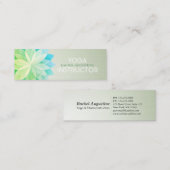 ヨガスタジオメディテーションインストラクターカラフルマンダラ スキニー名刺 (正面/裏面)