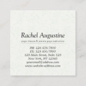 ヨガスタジオメディテーションインストラクターカラフルマンダラ スクエア名刺 (裏面)