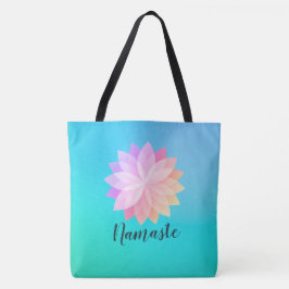 ヨガスタジオメディテーションインストラクターカラフルマンダラ トートバッグ