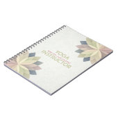 ヨガスタジオメディテーションインストラクターカラフルマンダラ ノートブック (左側)