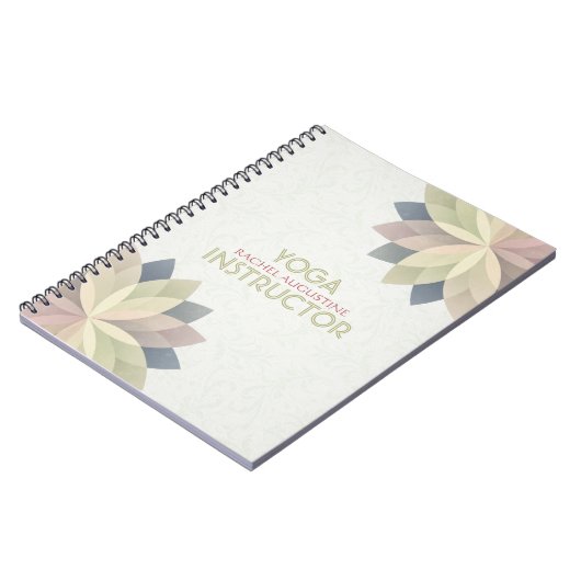 ヨガスタジオメディテーションインストラクターカラフルマンダラ ノートブック (左側)
