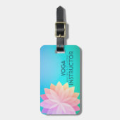 ヨガスタジオメディテーションインストラクターカラフルマンダラ ラゲッジタグ (正面縦)