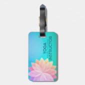 ヨガスタジオメディテーションインストラクターカラフルマンダラ ラゲッジタグ (裏面縦)