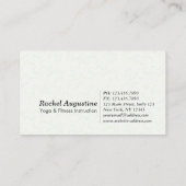 ヨガスタジオメディテーションインストラクターカラフルマンダラ 名刺 (裏面)