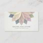 ヨガスタジオメディテーションインストラクターカラフルマンダラ 名刺 (正面)