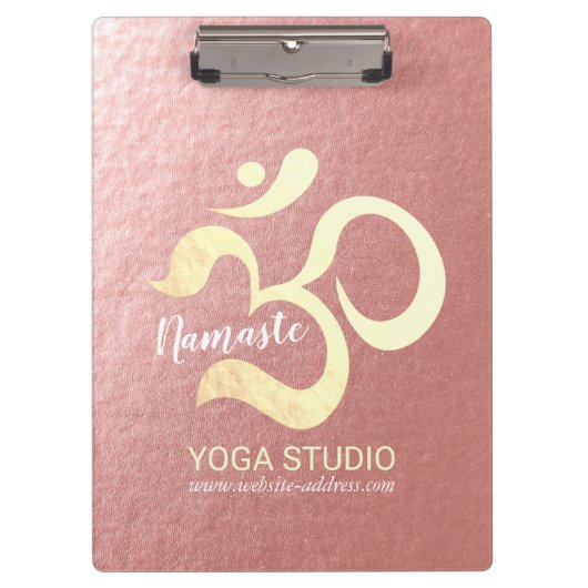 ヨガスタジオメディテーションインストラクターライフコーチOM クリップボード (正面)