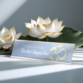 ヨガスタジオメディテーションインストラクターライフコーチOM デスクネームプレート