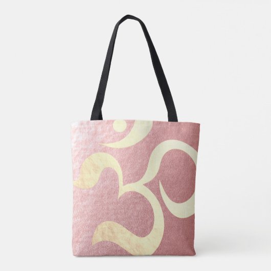 ヨガスタジオメディテーションインストラクターライフコーチOM トートバッグ (裏面)