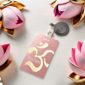 ヨガスタジオメディテーションインストラクターライフコーチOM バッジ