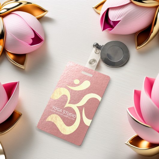 ヨガスタジオメディテーションインストラクターライフコーチOM バッジ