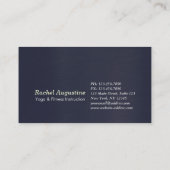 ヨガスタジオメディテーションインストラクターライフコーチOM 名刺 (裏面)