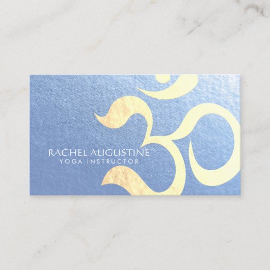 ヨガスタジオメディテーションインストラクターライフコーチOM 名刺 (正面)