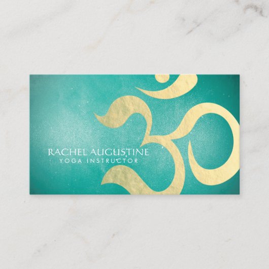 ヨガスタジオメディテーションインストラクターライフコーチOM 名刺 (正面)