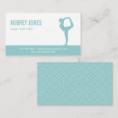 ヨガスタジオモダン名刺アクア 名刺 (正面/裏面)