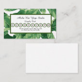 ヨガスタジオロイヤリティカードトロピカルパームズ 名刺 (正面/裏面)