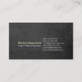 ヨガスタジオロイヤリティクラスパスツリーポーズOMシンボル ロイヤリティカード (裏面)