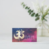 ヨガスタジオロイヤリティクラスパスツリーポーズOMシンボル ロイヤリティカード (スタンド正面)