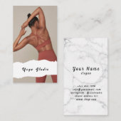 ヨガスタジオ先生トレーニングビジネスカード 名刺 (正面/裏面)