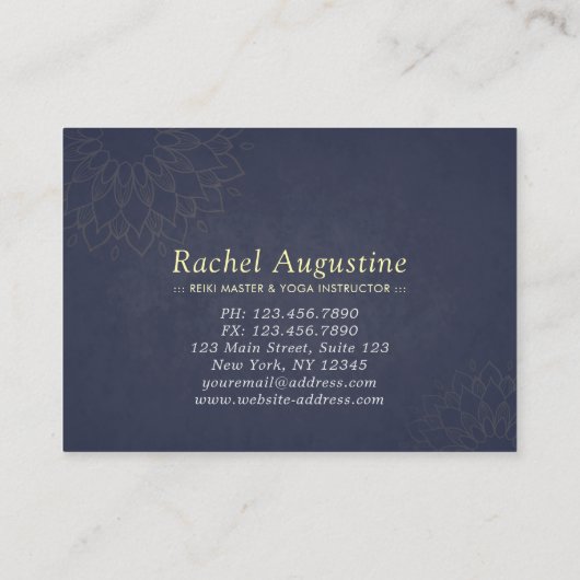 ヨガスタジオ割引クーポン ロイヤルティ ゴールド マンダラ 割引カード (裏面)