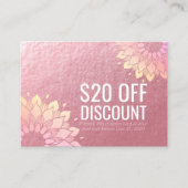 ヨガスタジオ割引クーポン ロイヤルティ ゴールド マンダラ 割引カード (正面)