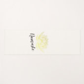 ヨガスタジオ瞑想インストラクターゴールドフォイルロータス ヨガマット (正面(横))