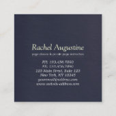 ヨガスタジオ瞑想インストラクターライフコーチOM Sq スクエア名刺 (裏面)