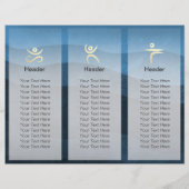 ヨガスタジオ瞑想インストラクターOMサイントリフォールド (裏面)