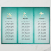 ヨガスタジオ瞑想インストラクターOMサイントリフォールド (裏面)