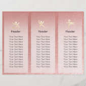 ヨガスタジオ瞑想インストラクターOMサイントリフォールド (裏面)