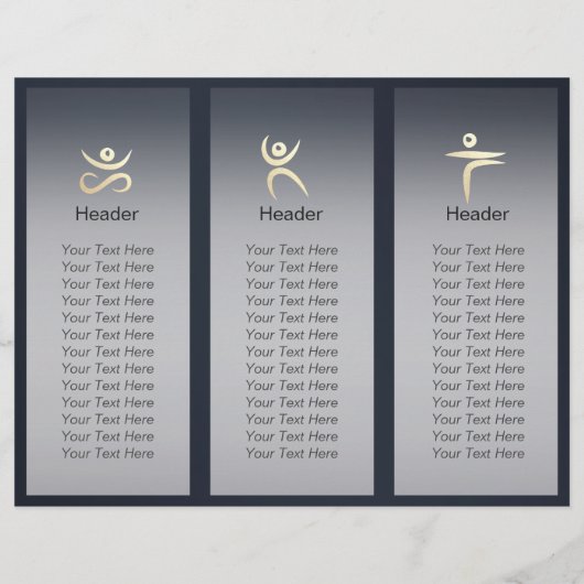 ヨガスタジオ瞑想インストラクターOMサイントリフォールド (裏面)