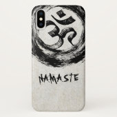 ヨガスタジオ瞑想指導者 OM&ZEN シンボル Case-Mate iPhoneケース (裏面)