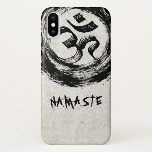 ヨガスタジオ瞑想指導者 OM&ZEN シンボル Case-Mate iPhoneケース (裏面)
