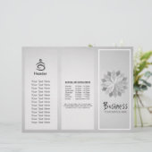 ヨガスタジオ3折パンフレット蓮フローラ曼荼羅 (スタンド正面)