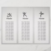 ヨガスタジオ3折パンフレット蓮フローラ曼荼羅 (裏面)