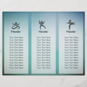 ヨガスタジオ3折パンフレット蓮フローラ曼荼羅 (裏面)