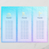 ヨガスタジオ3折パンフレット蓮フローラ曼荼羅 (裏面)