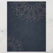 ヨガスタジオ オープンハウス ゴールドホイル マンダラ フラワー チラシ (裏面)