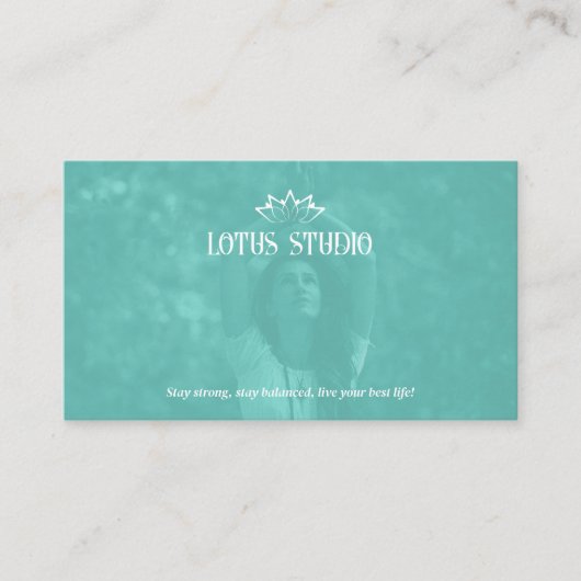 ヨガスタジオ |個人先生 名刺 (正面)