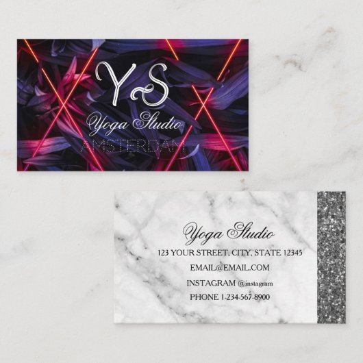 ヨガスタジオ 名刺 (正面/裏面)