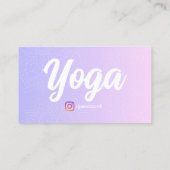 ヨガスタジオ 名刺 (裏面)