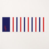 ヨガストライプのパーソナライズされたマット ヨガマット (正面(横))