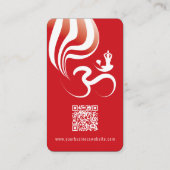 ヨガスピリチュアルフレイムオムオーム書道禅 名刺 (裏面)