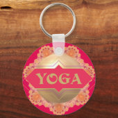 ヨガスピリットキーチェーン キーホルダー (正面)