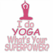 ヨガスーパーパワービニル シール (正面)