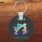 ヨガセラピーより安い キーホルダー (正面)