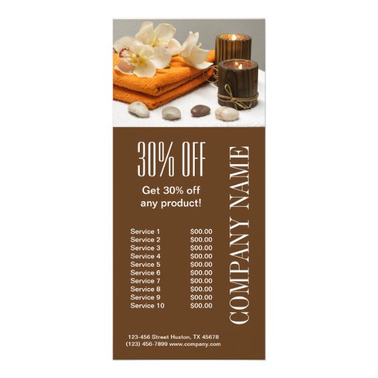 ヨガゼンアロマセラピースキンケアスパマッサージセラピー ラックカード (正面)