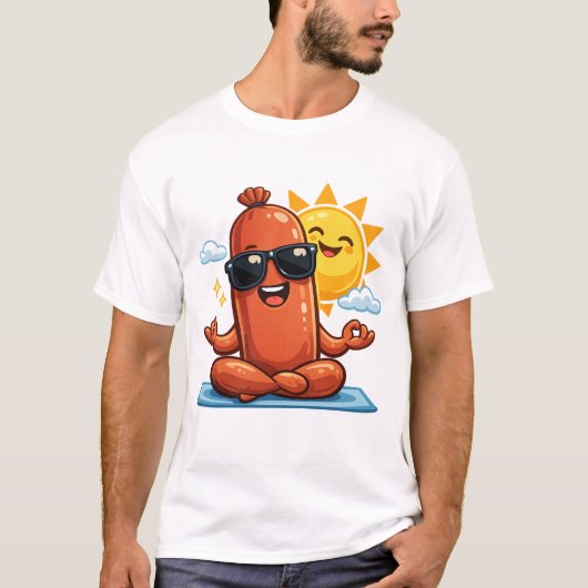 ヨガソーセージ Tシャツ (正面)