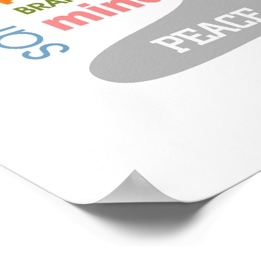 ヨガタイポグラフィ ポスター (角)