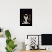 ヨガタイポグラフィ ポスター (ホームオフィス)