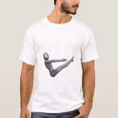 ヨガタンクメンズボートポーズ Tシャツ (正面)